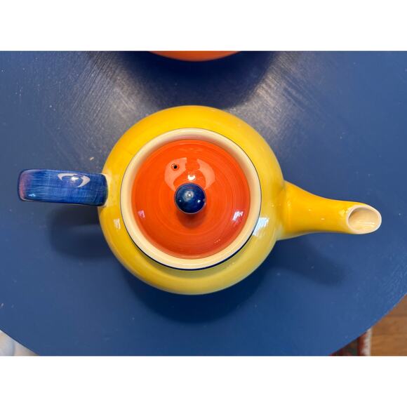 Herman Dodge & Son Hues n Brews Orange and Yellow handpainted - Picture 3 of 6